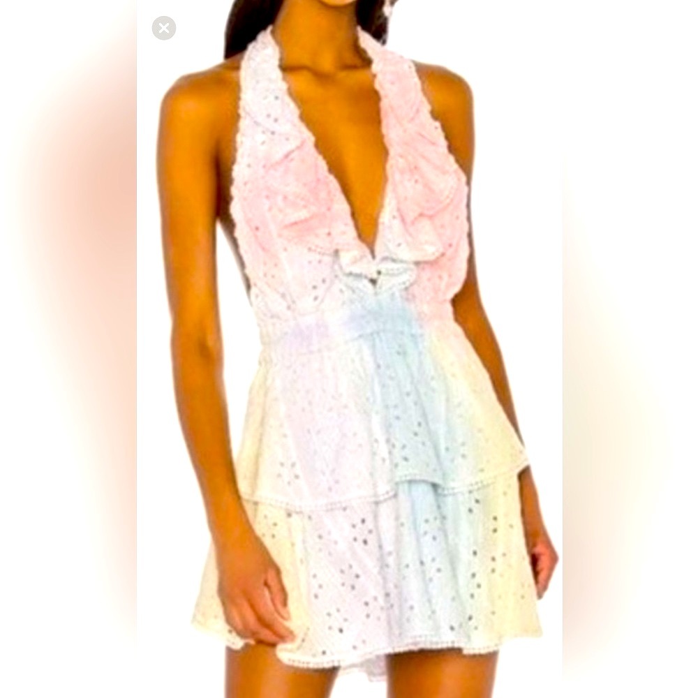 Love shack fancy Carlisle tie-dye dress